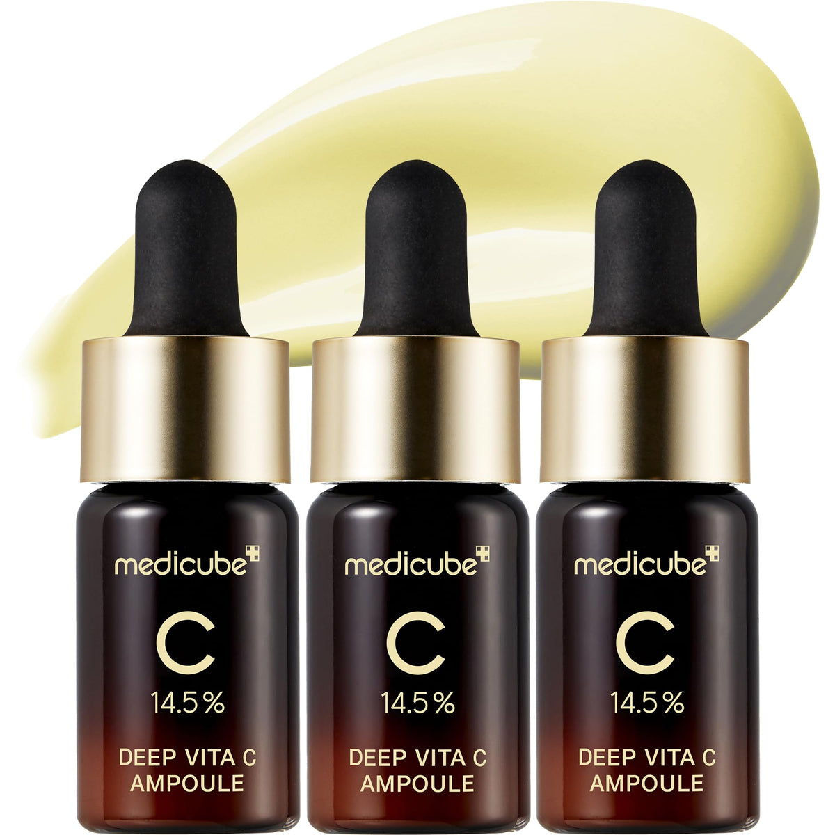 Medicube Deep Vita C Serum 2.0 - botella con gotero, aplicación suave y uniforme