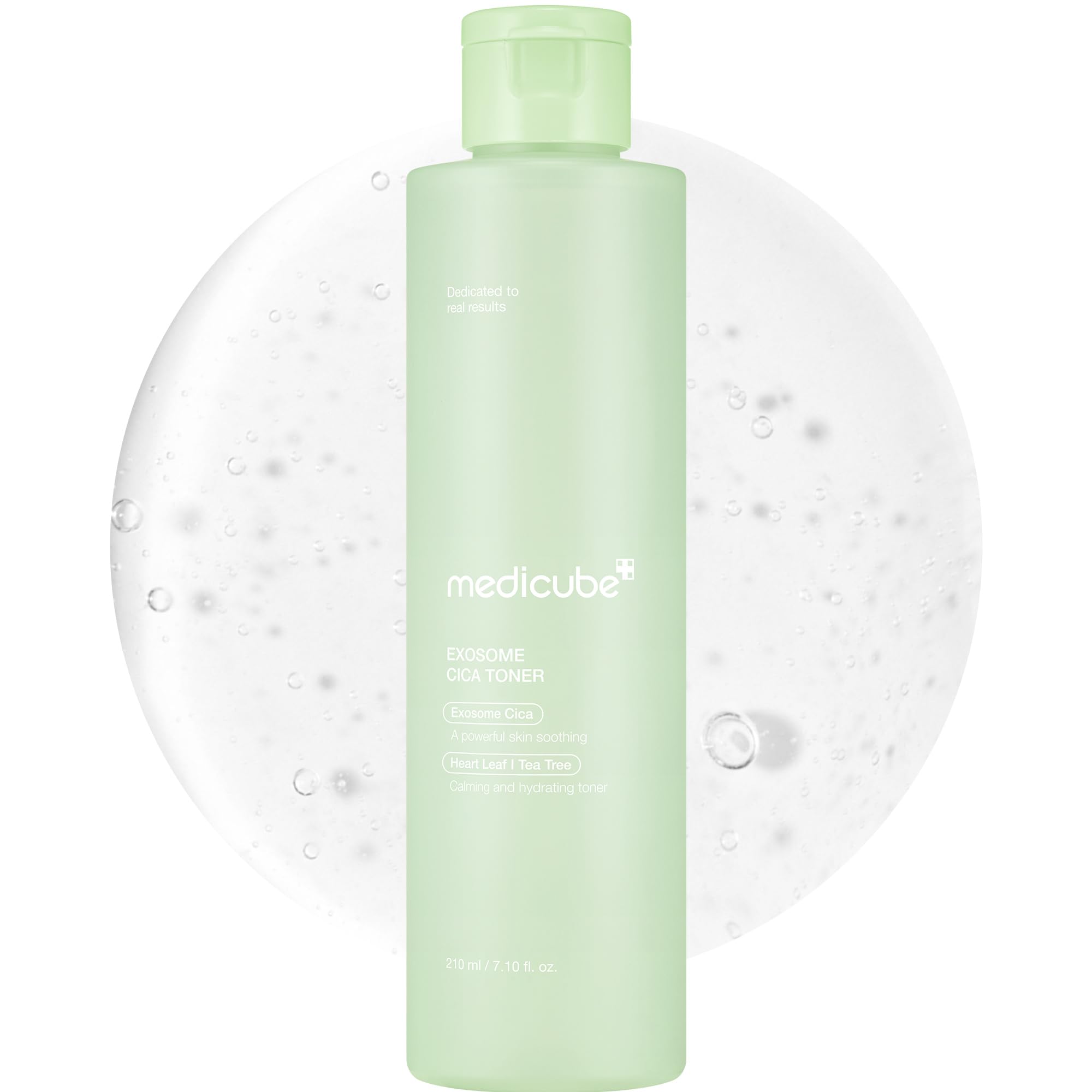 Medicube Exosome CICA Toner en botella ofrece sensación suave y tonificante para piel sensible