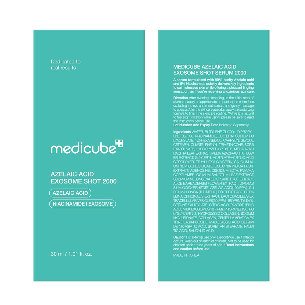 Medicube Exosome Shot clinical-trial context supports texture-care insights.