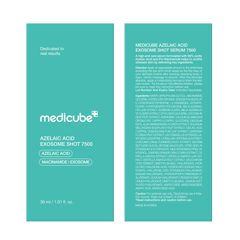 Medicube Exosome Shot para el cuidado diario nocturno.