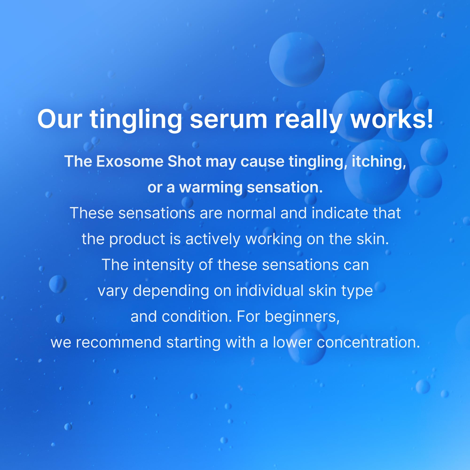 Medicube Exosome Shot Zero serum swirl texture on skin surface