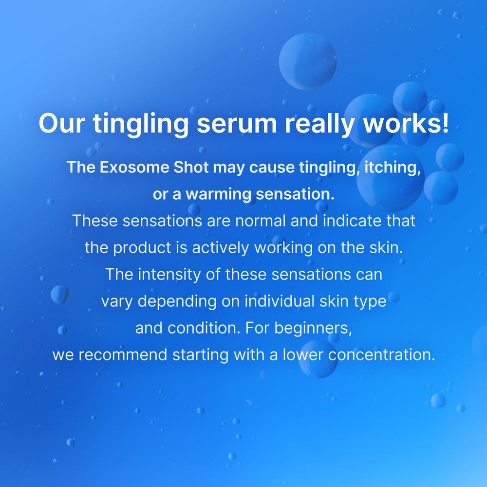 Medicube Exosome Shot Zero serum swirl texture on skin surface
