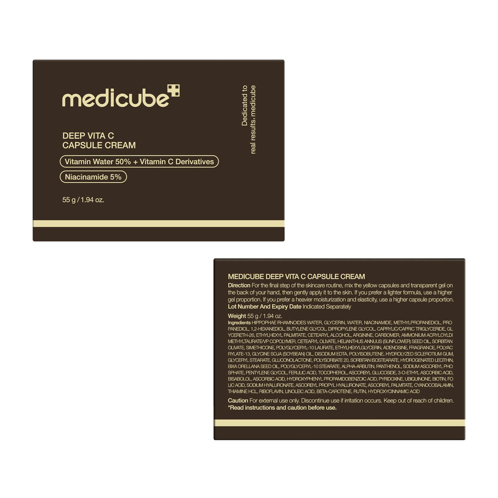 Medicube ingredientes clave espino amarillo y niacinamida para nutricion suave