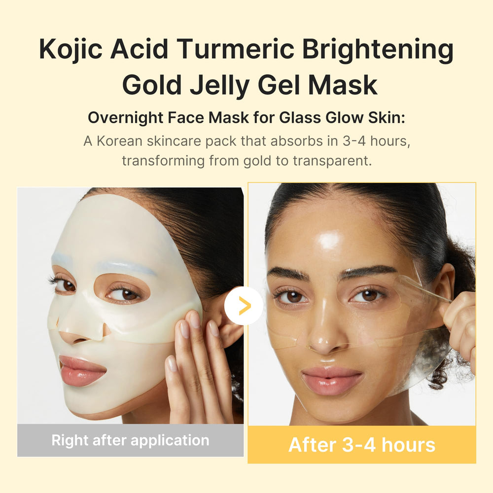Medicube mascarilla en gel indica absorcion optima al volverse transparente