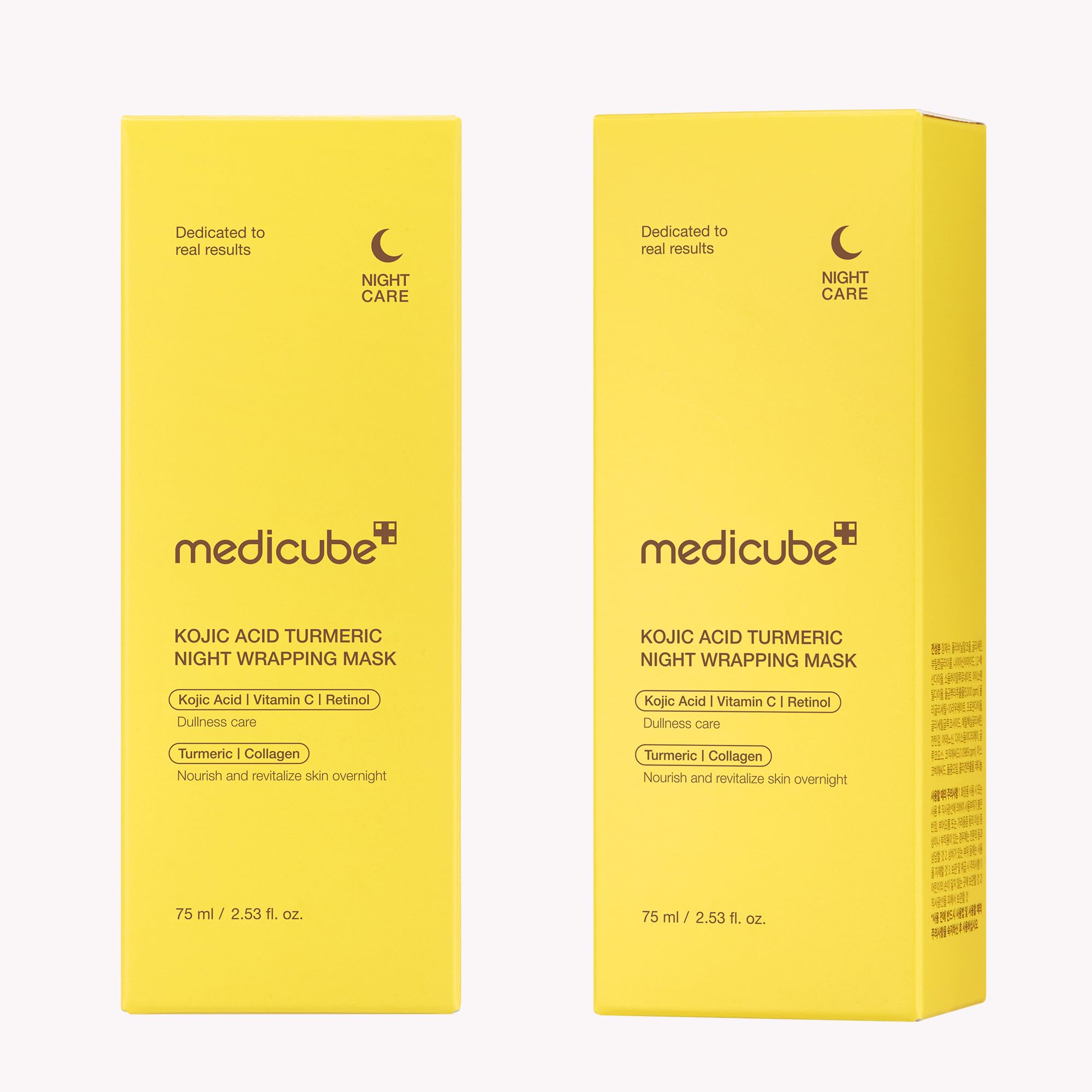 Medicube Kojic Acid Turmeric Overnight Wrapping Mask aftercare glow and refreshed complexion