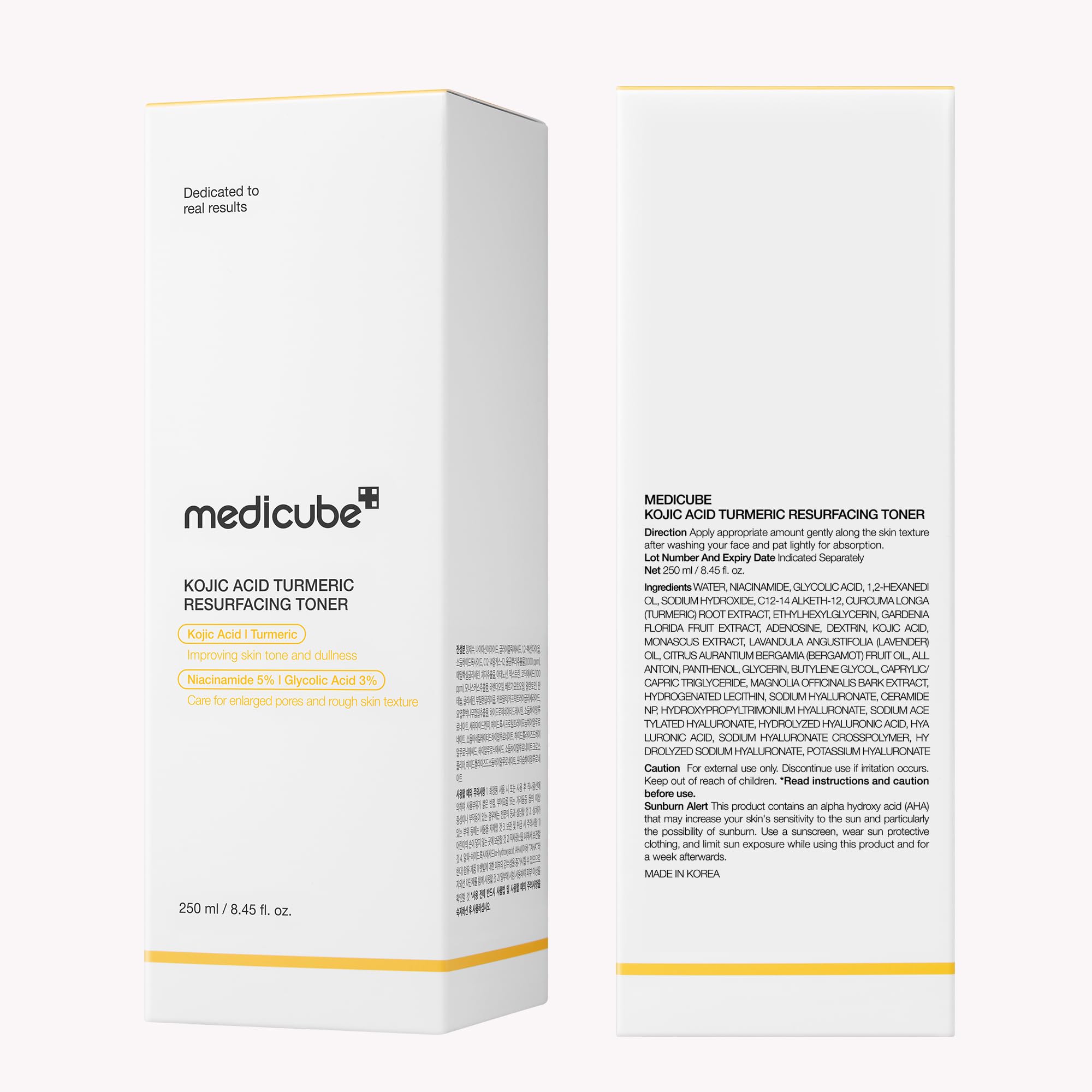 Medicube Kojic Acid Turmeric Toner cap closeup shows clean, precise dispensing.