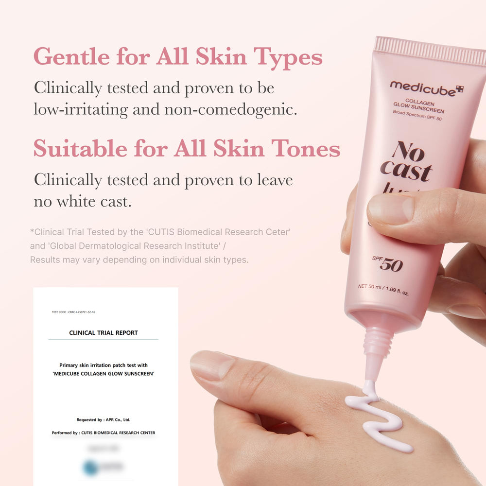 Medicube No Cast Just Glow: sin residuo blanco, acabado natural