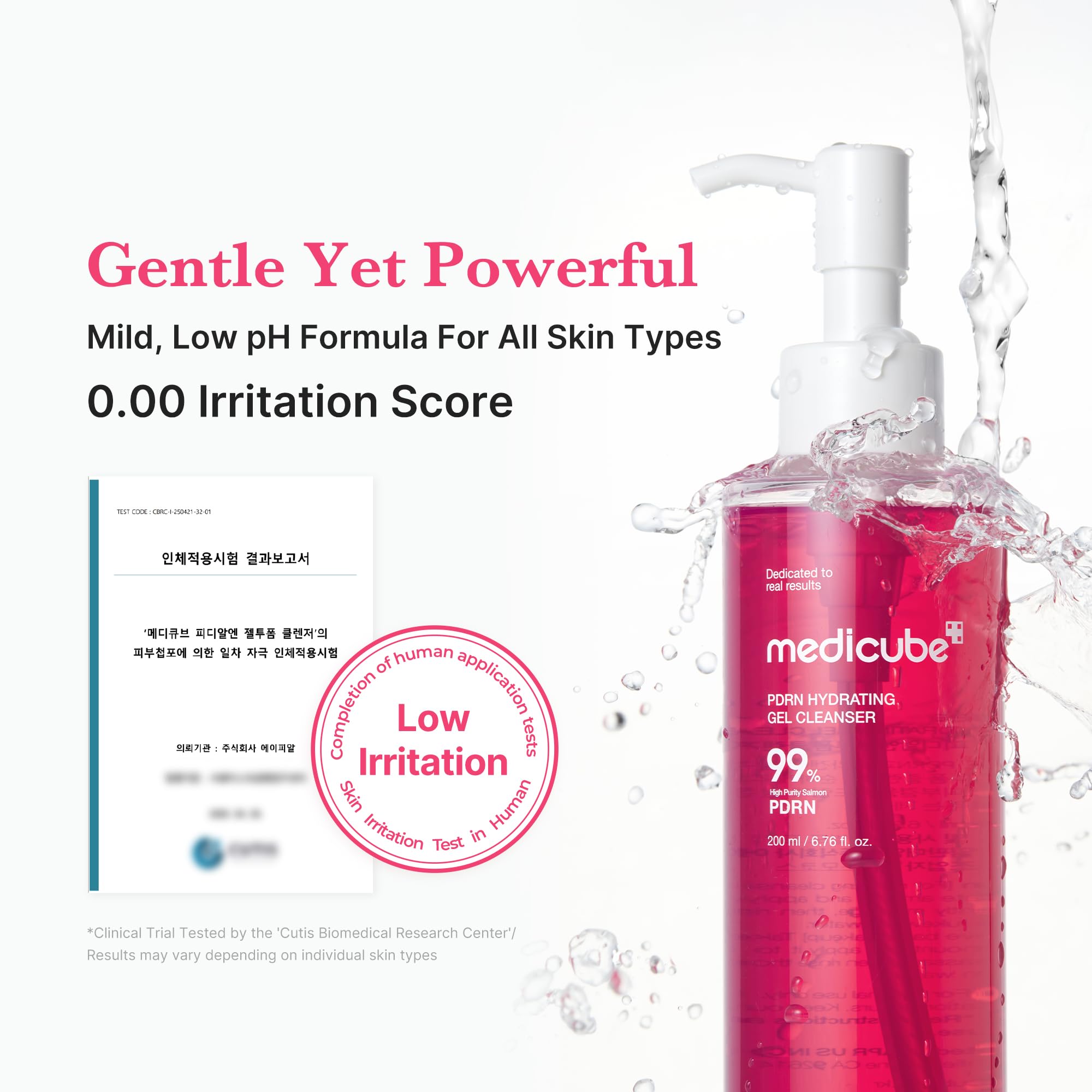 Medicube PDRN Jelly to Foam Cleanser exfoliación suave con LHA para suavizar la piel