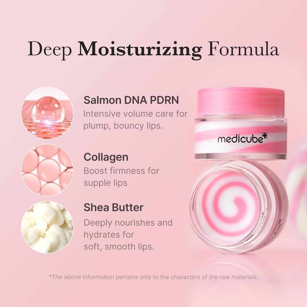 Medicube PDRN Lip Sleeping Mask brillo de efecto dulce para labios