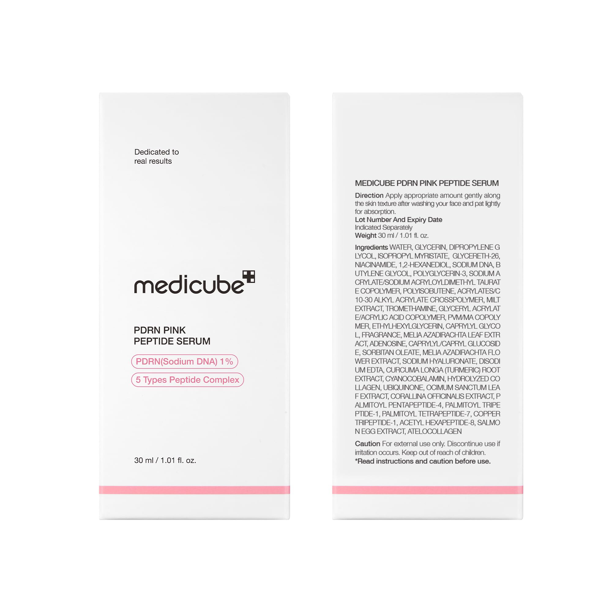 Close-up of Medicube PDRN Pink Peptide Serum texture looking lightweight.