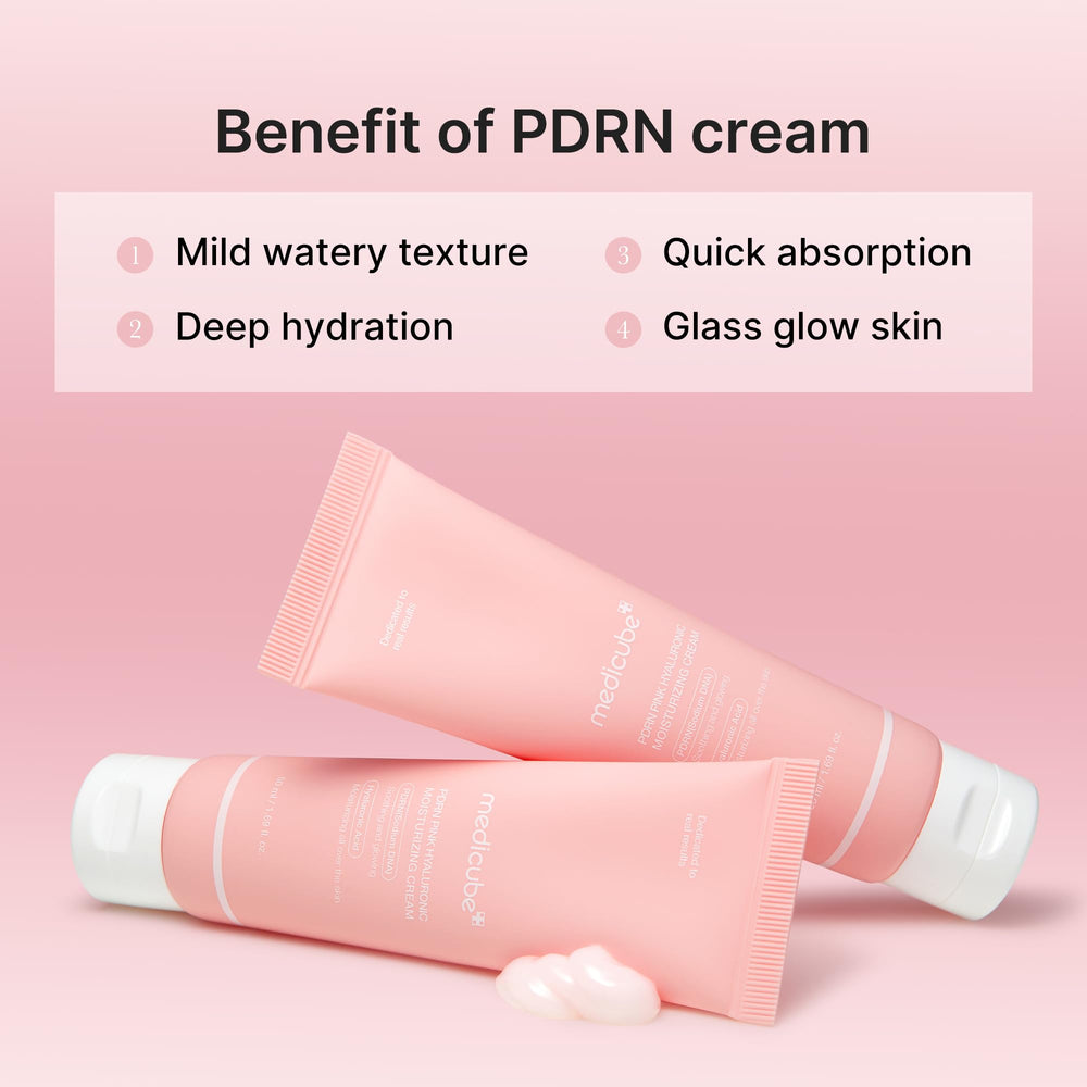 Cuidado de poros con Medicube PDRN Rosa Crema para una piel más suave