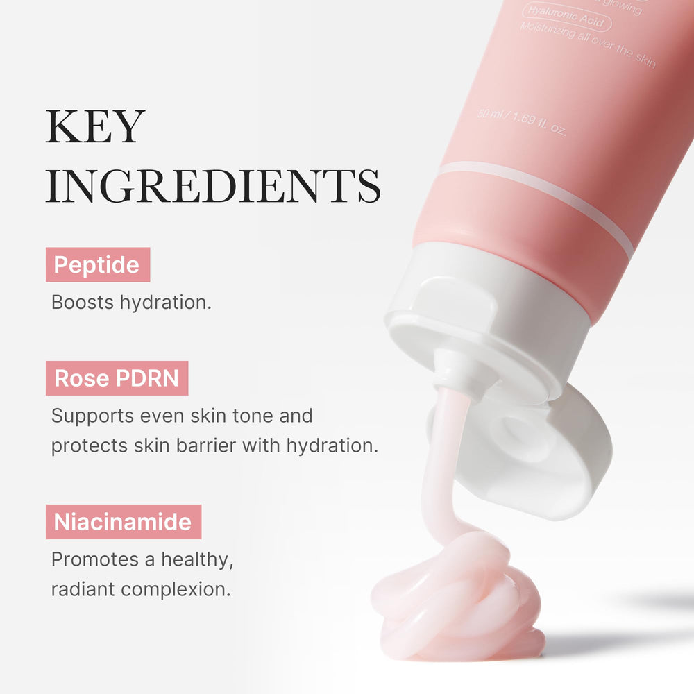 Envase de 50 ml de Medicube PDRN Rosa Crema para uso diario