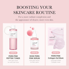 Medicube PDRN Toner ingredient close-up features peptide complexes for improved skin vitality.