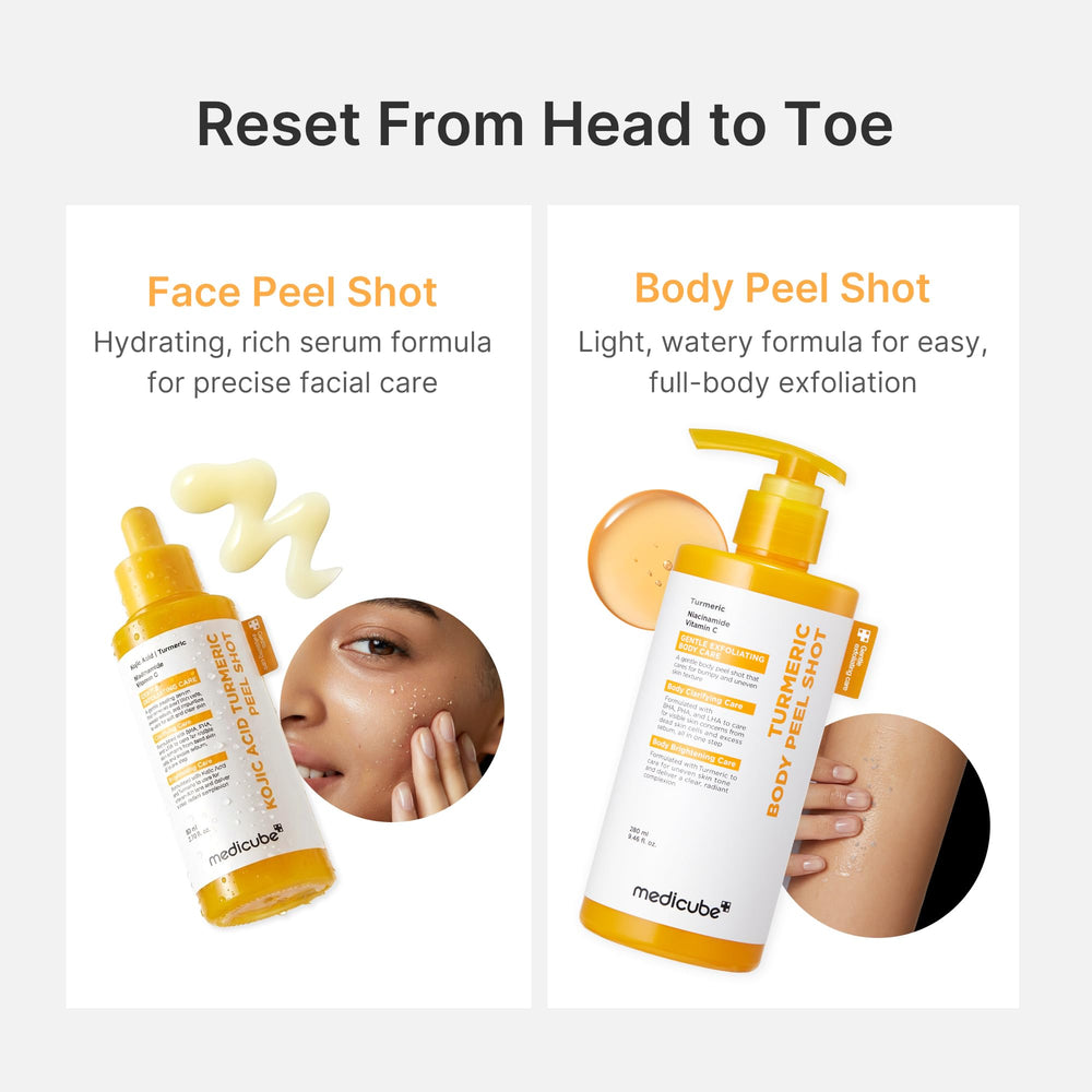 medicube Peel Shot with Turmeric morning-routine setup signals easy integration
