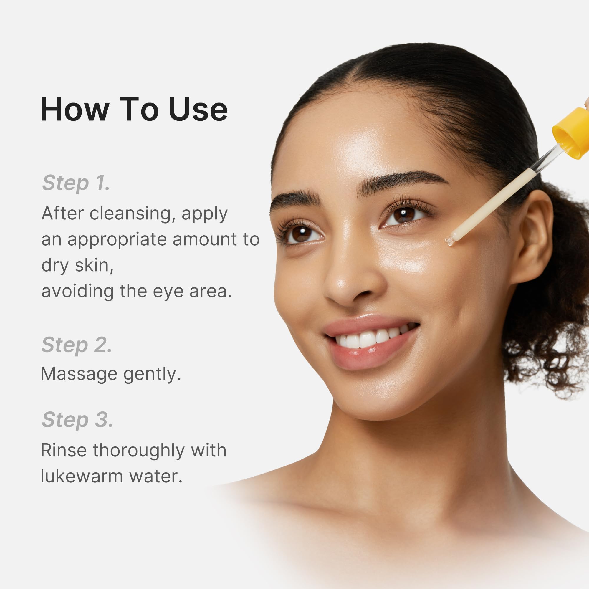 medicube Peel Shot with Turmeric skin-closeup reveals smoother-looking texture