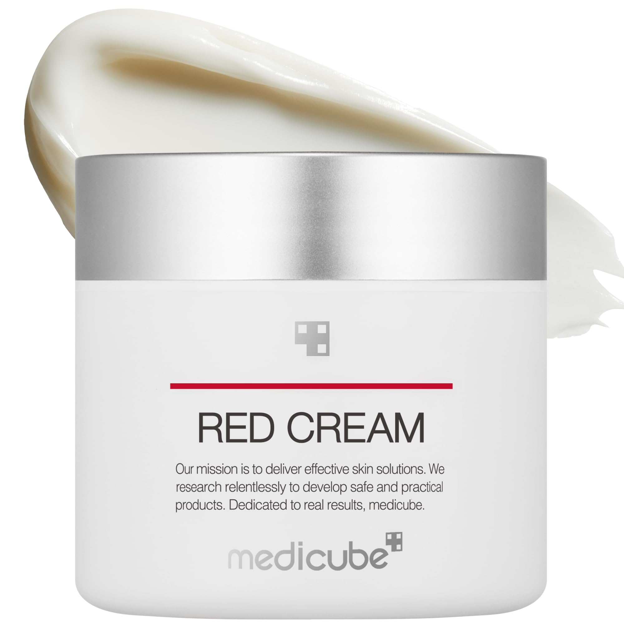 Medicube Red Cream 2.0 en bote, cuidado suave para piel sensible.
