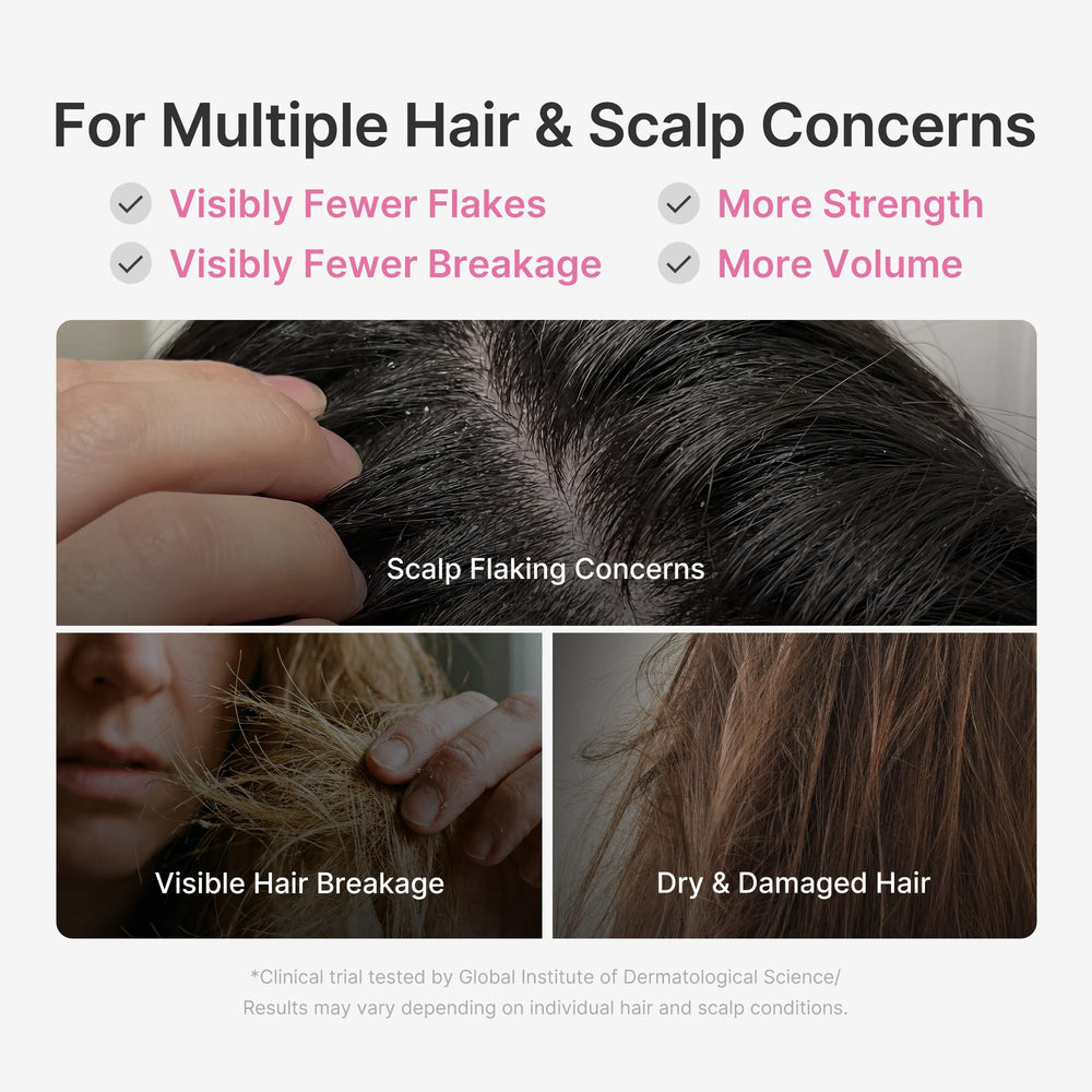 Medicube Rosemary PDRN Clarifying Shampoo foam sweep shows rich lather for gentle cleansing