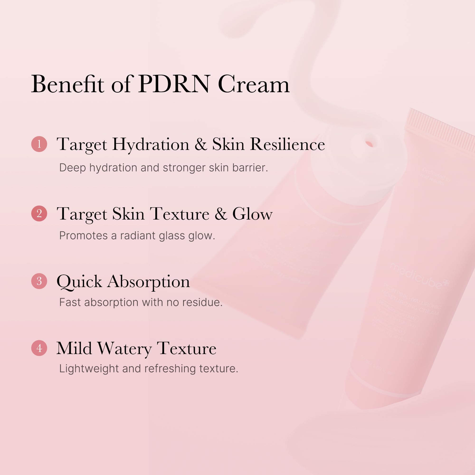 Medicube Salmon DNA PDRN crema refuerza la barrera cutánea y cuida los poros.