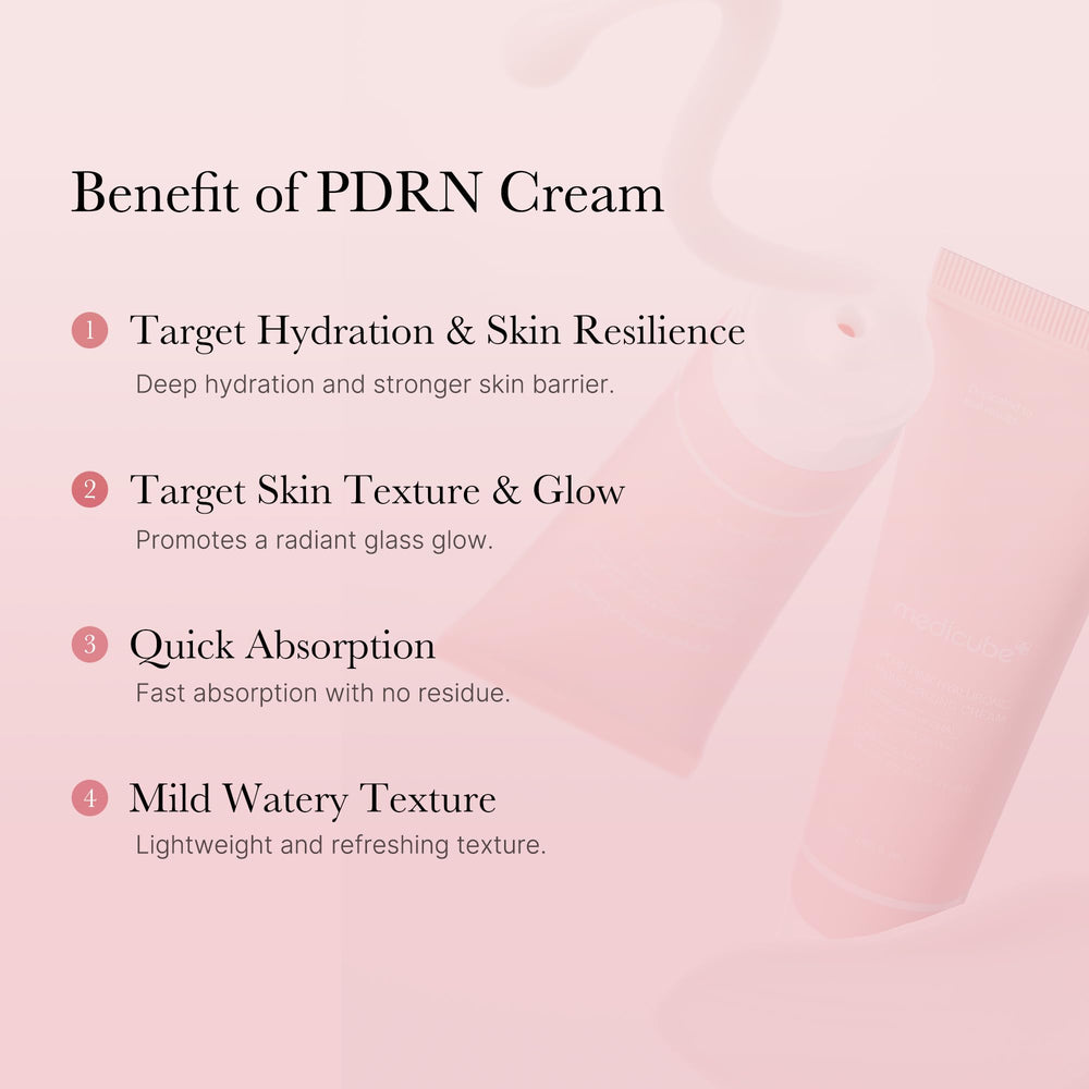 Medicube Salmon DNA PDRN crema refuerza la barrera cutánea y cuida los poros.