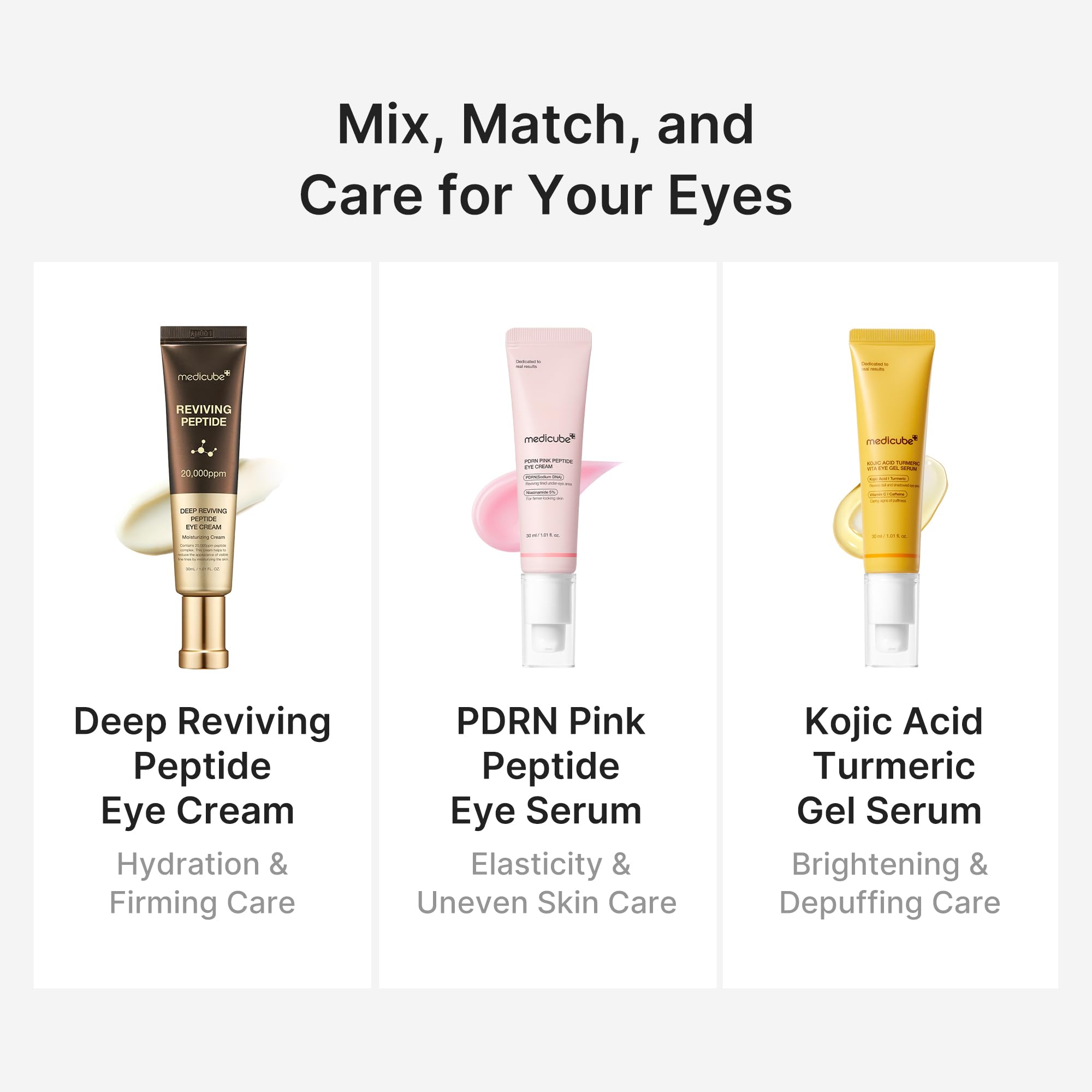 sensación fresca y calmante alrededor de los ojos con medicube