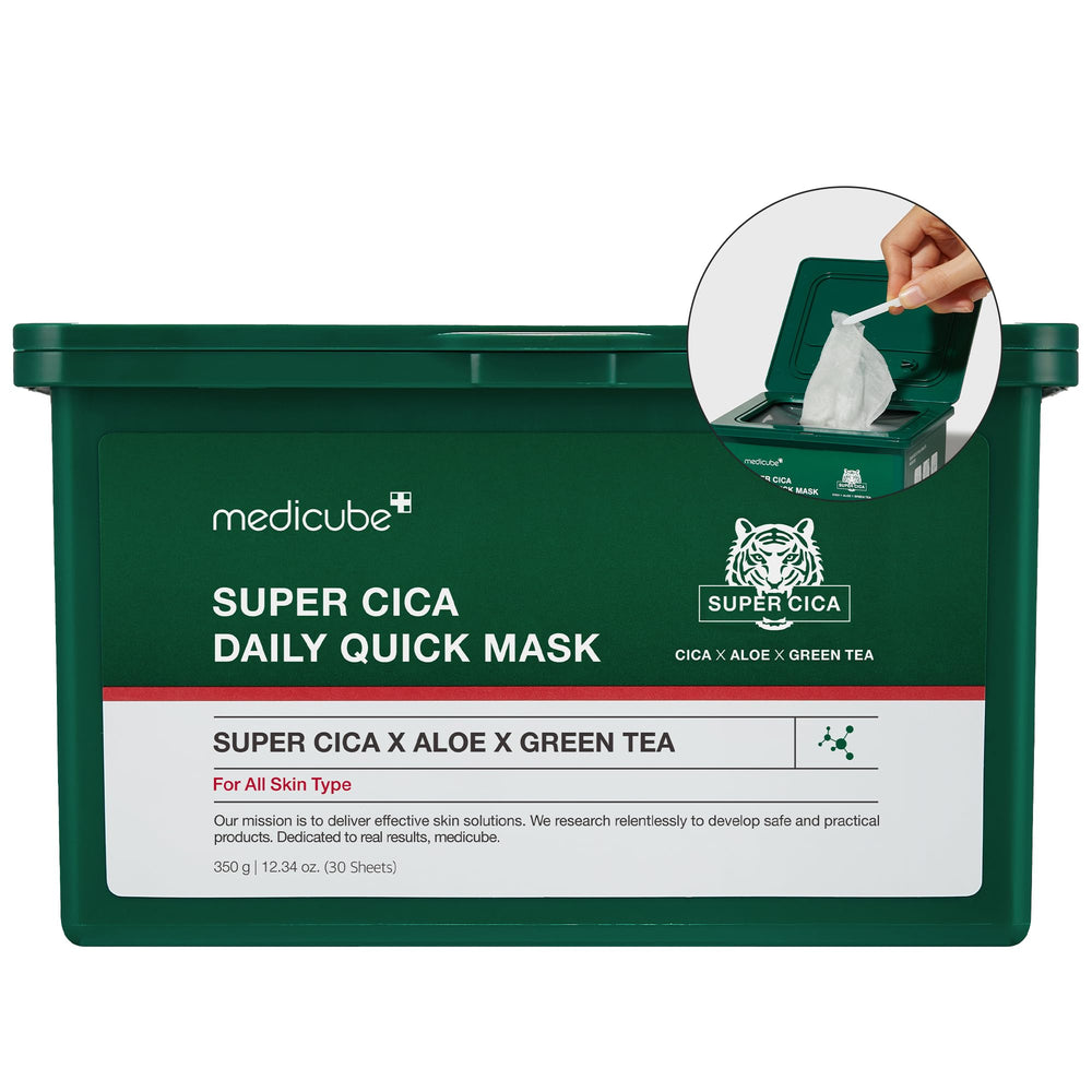 Medicube Super Cica Diario – empaque práctico para uso diario rápido de la piel.