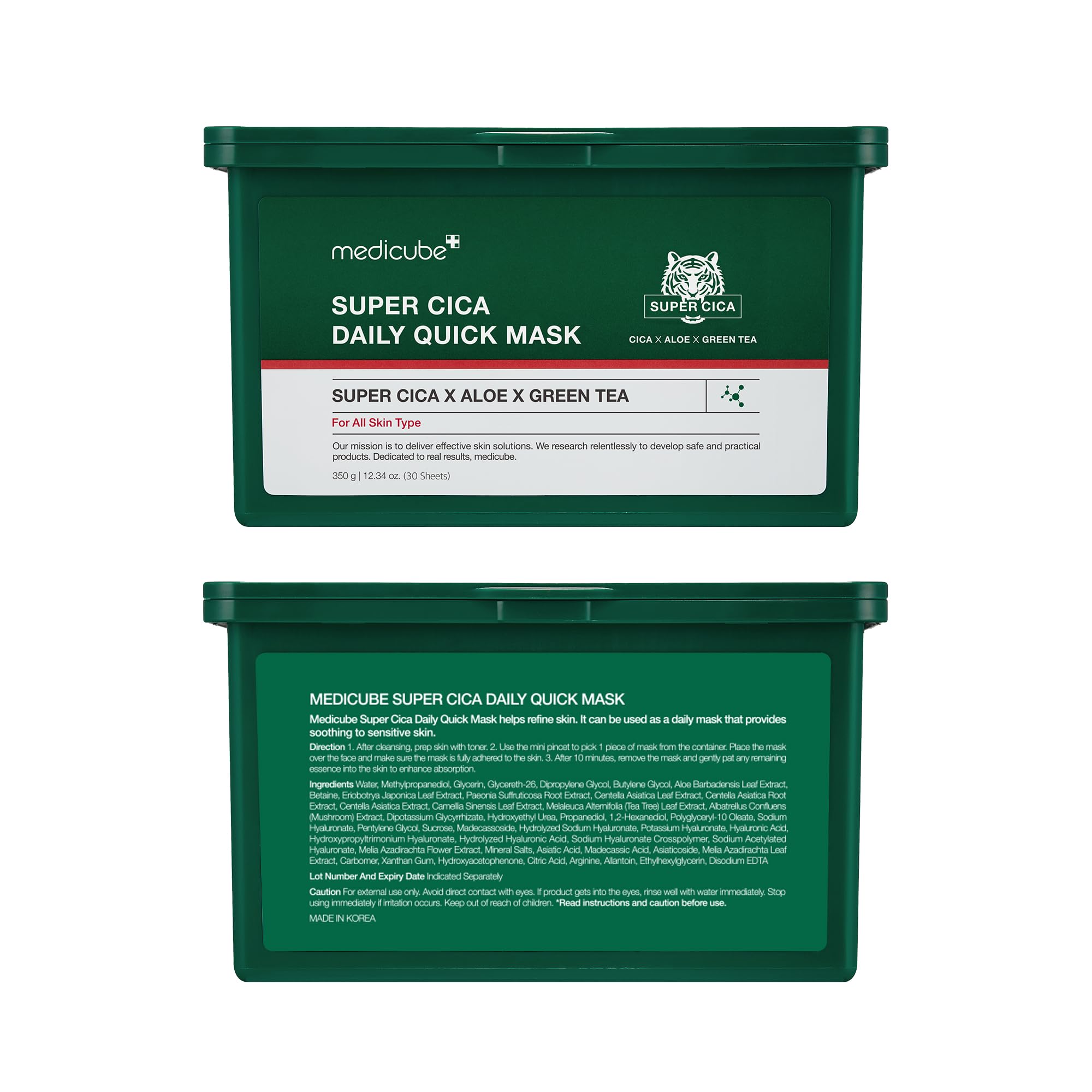 Medicube Super Cica Diario – uso nocturno para hidratación ligera y cuidado nocturno.