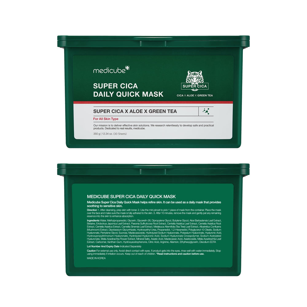 Medicube Super Cica Diario – uso nocturno para hidratación ligera y cuidado nocturno.