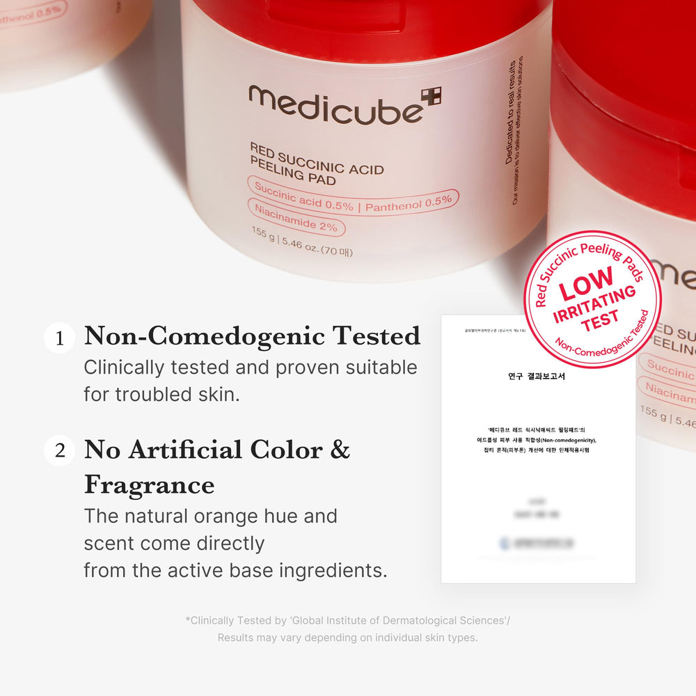 Medicube Toner Pads texture close-up illustrating gentle exfoliation