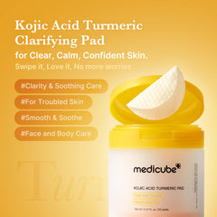 Medicube Toner Pads Niacinamide Glycolic acid formula highlighting pore refinement.