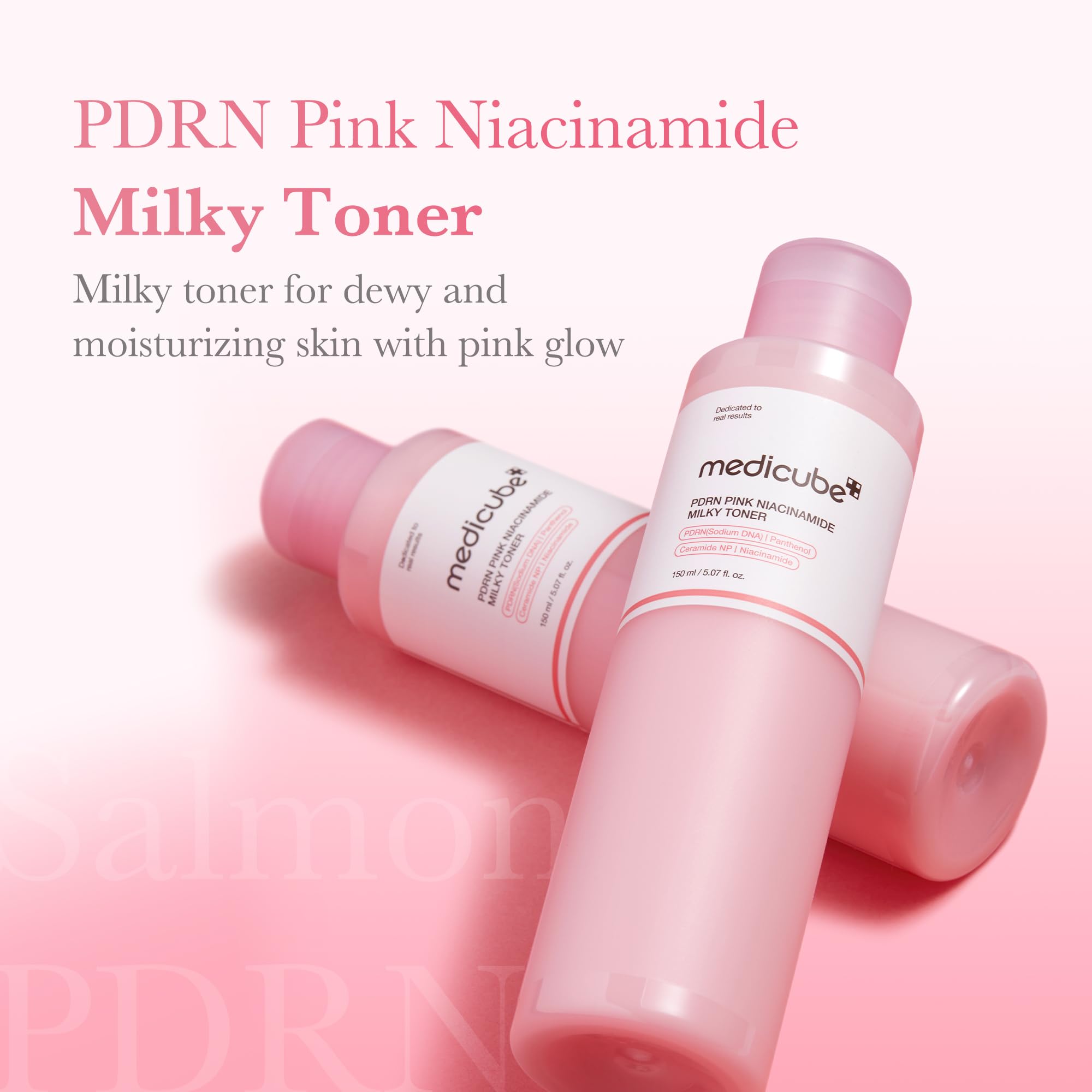 Medicube Toner con textura lechosa, absorción rápida y sensación ligera.