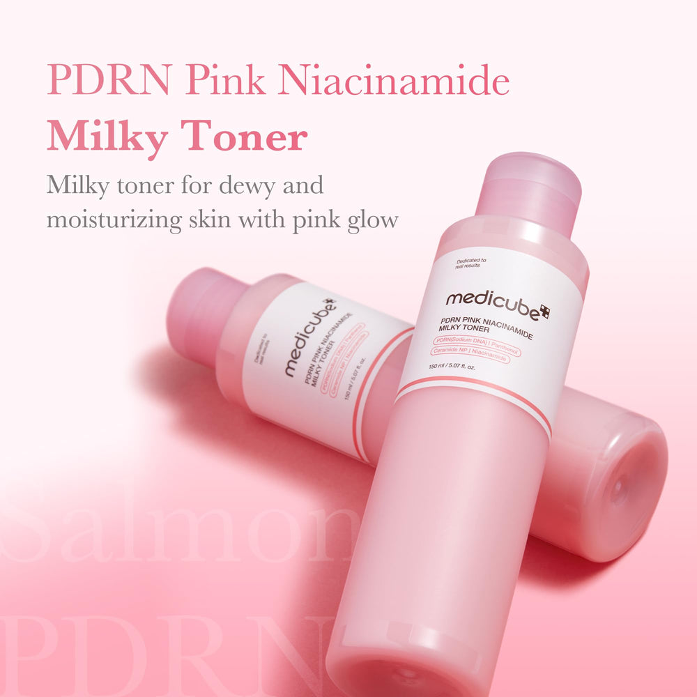 Medicube Toner con textura lechosa, absorción rápida y sensación ligera.