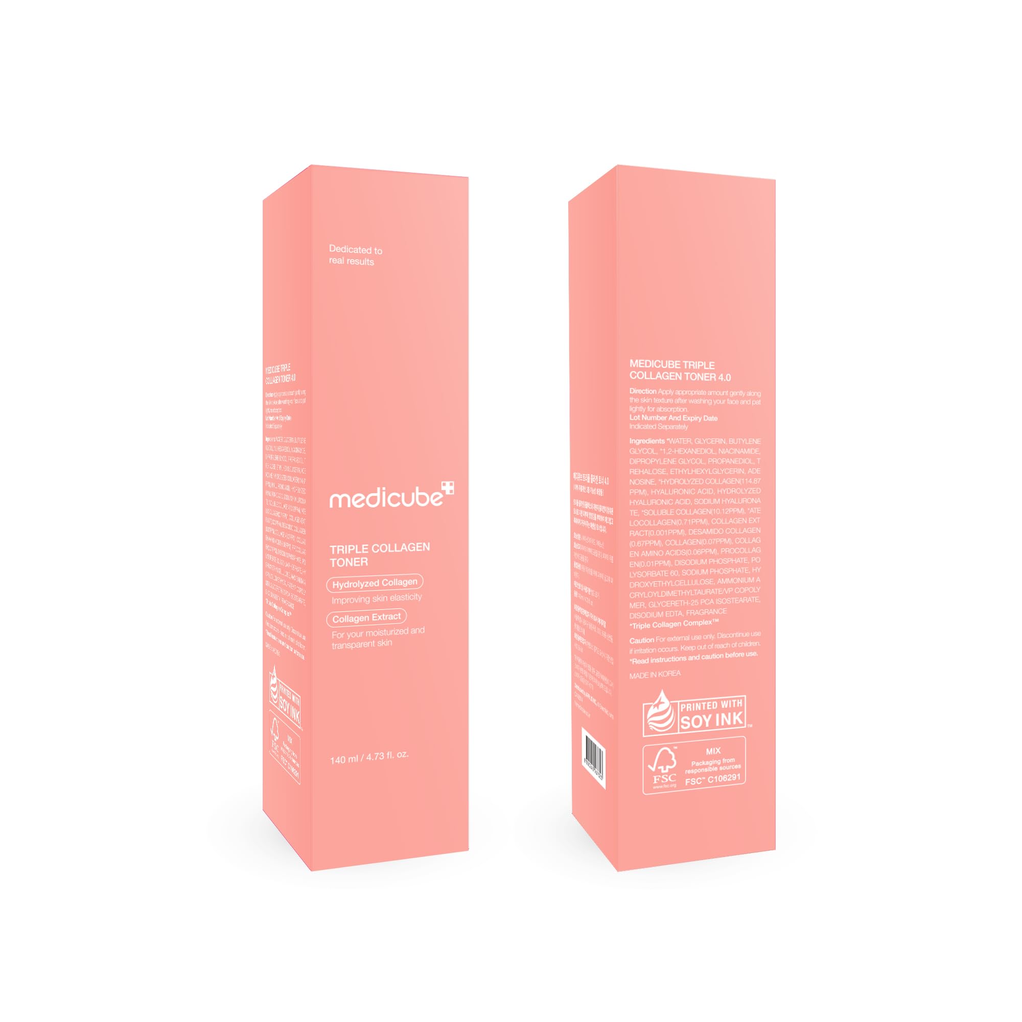 Medicube Triple Collagen Toner, rutina matutina para preparación de maquillaje