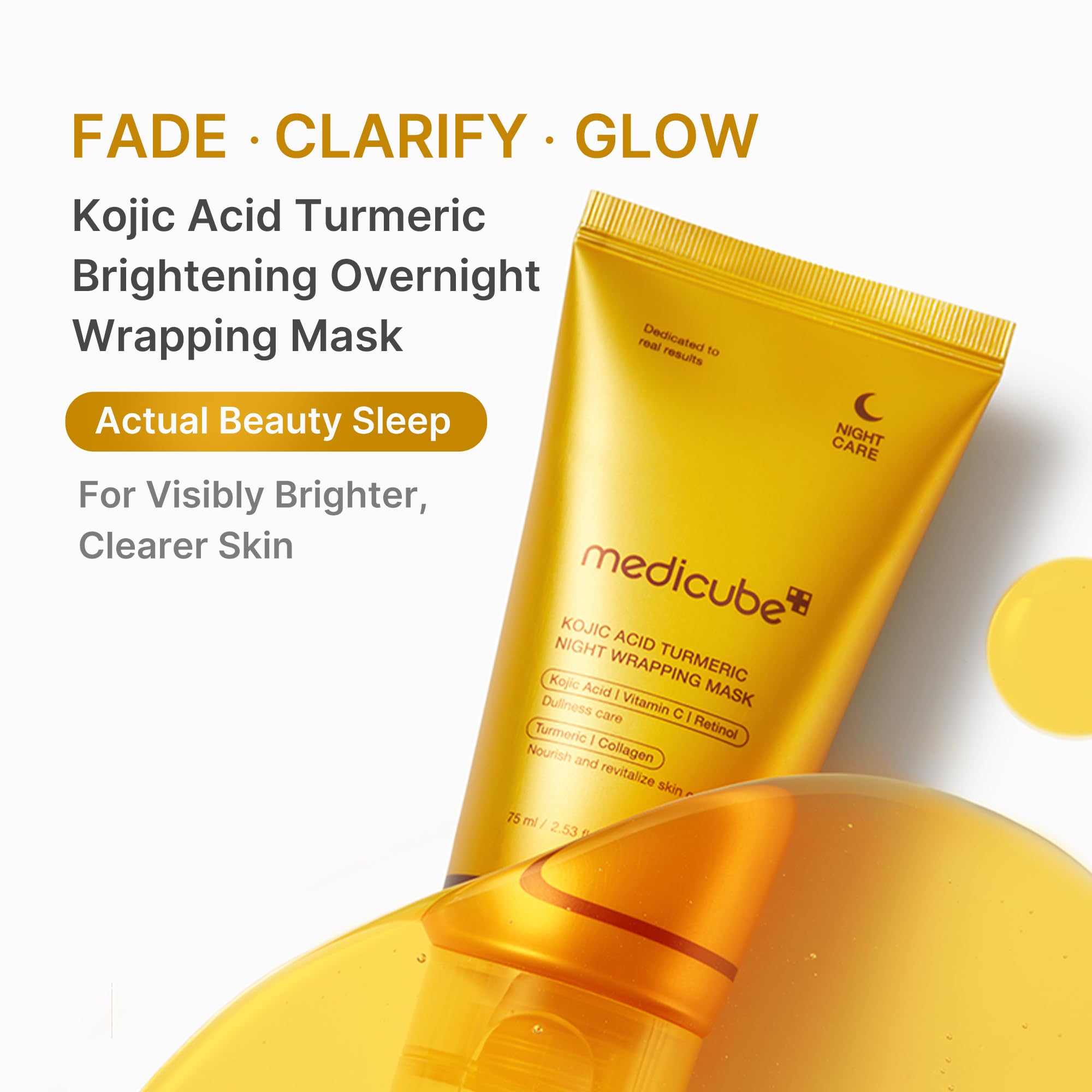 Medicube Wrapping Mask layer being applied with silicone brush for even coverage.