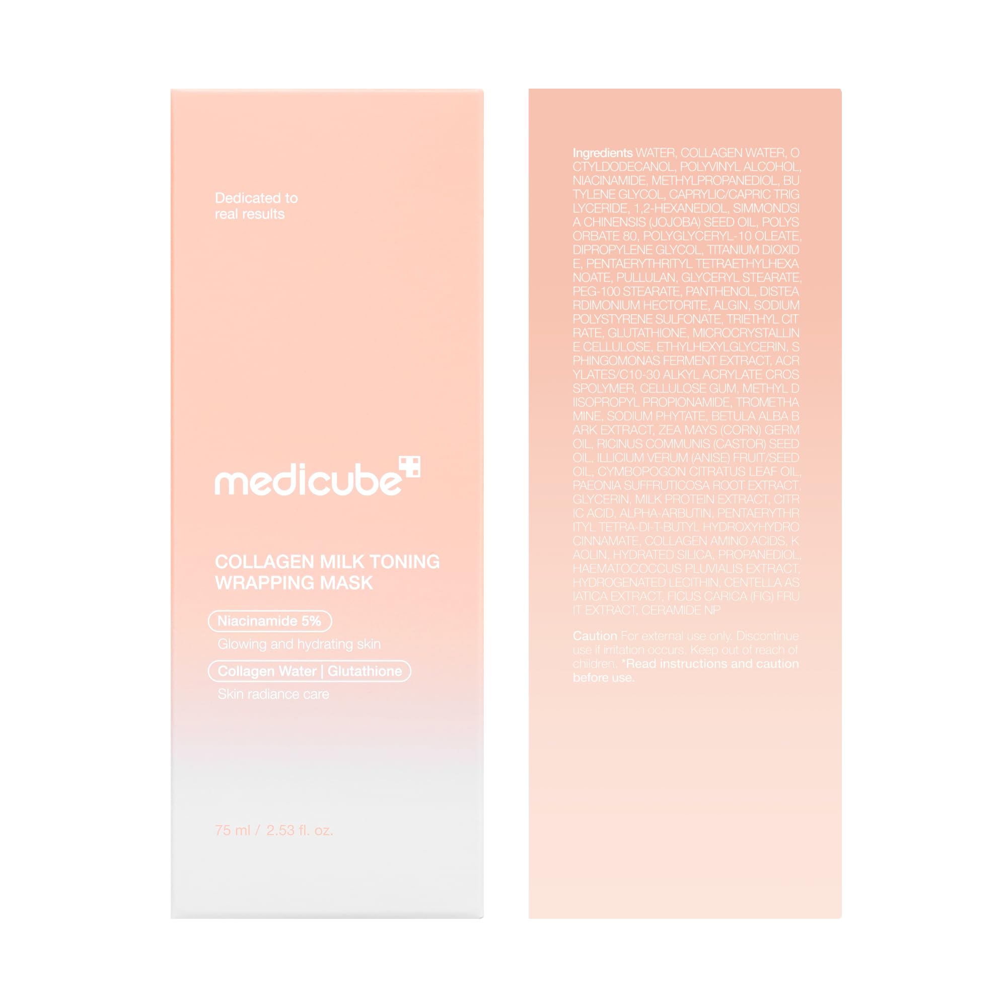 Medicube Wrapping Mask radiant-dewy-finish gives a fresh, hydrated appearance.