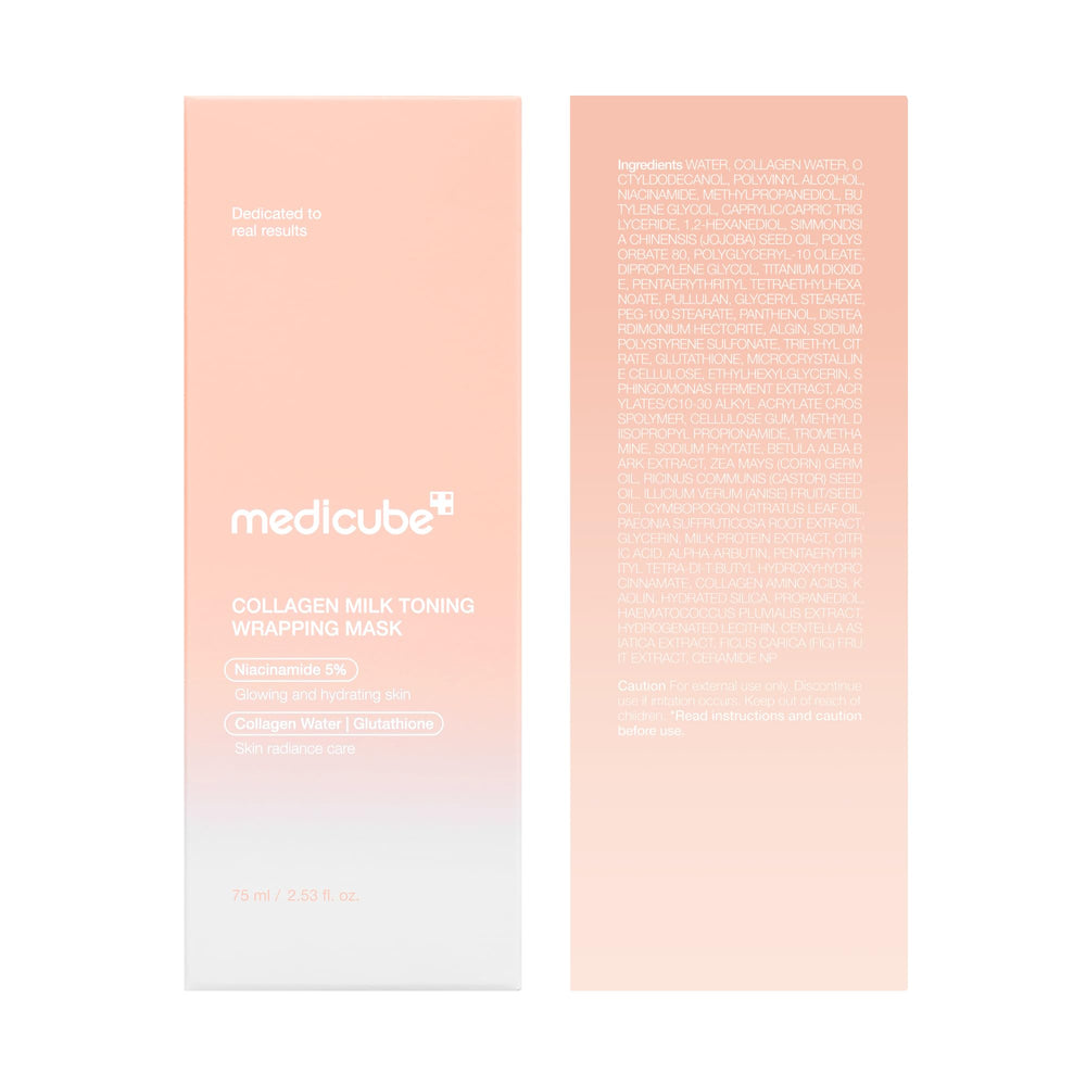 Medicube Wrapping Mask radiant-dewy-finish gives a fresh, hydrated appearance.