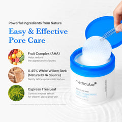 medicube Zero Pore Pad 2.0 packaging board highlights 70 pads for value.