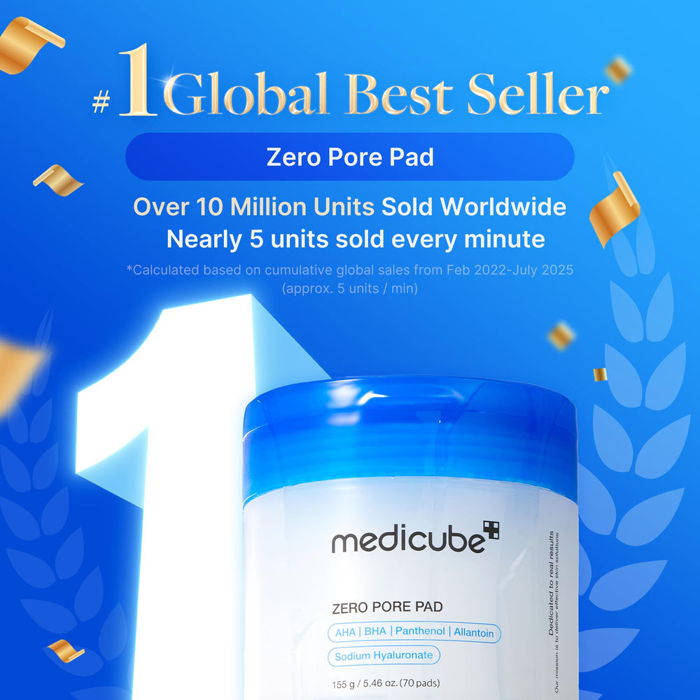 medicube Zero Pore Pad 2.0 silky side closeup shows gentle cleansing and preparation.