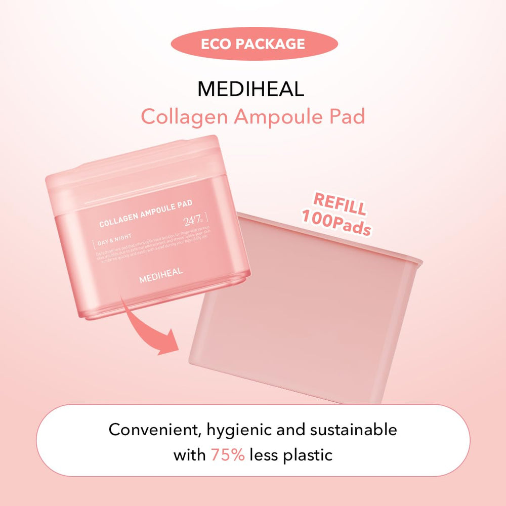 Mediheal Collagen Ampoule Pad included tweezers ensure clean, dirt-free use.