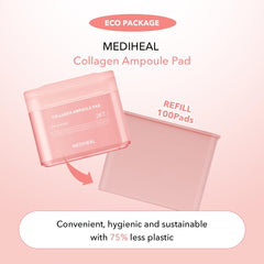 Mediheal Collagen Ampoule Pad included tweezers ensure clean, dirt-free use.