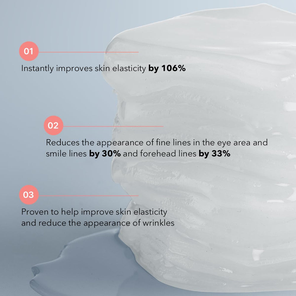 Mediheal Collagen Ampoule Pad on face demonstrates non-drying, lightweight application.