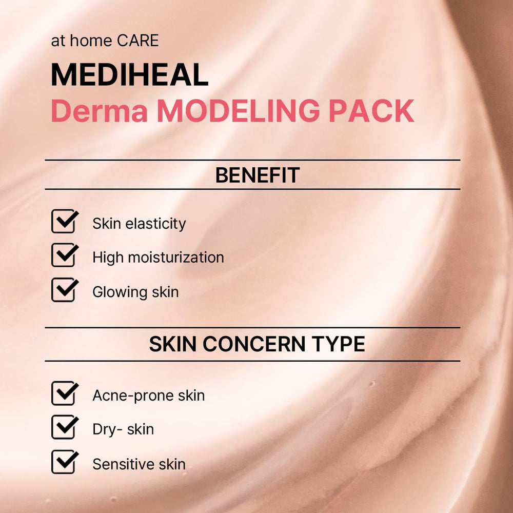 Ampolla de firmeza de Mediheal para soporte de elasticidad facial.