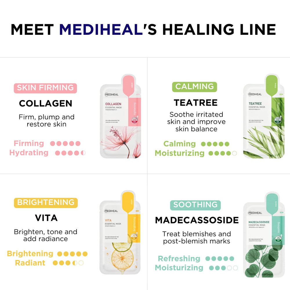 Mediheal Essential HERO tea tree mask soothes irritation and balances skin