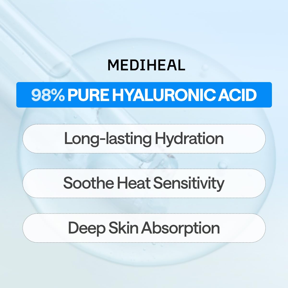 Mediheal Essential Mask Hyaluronate essence-saturation shows evenly distributed serum for hydration.