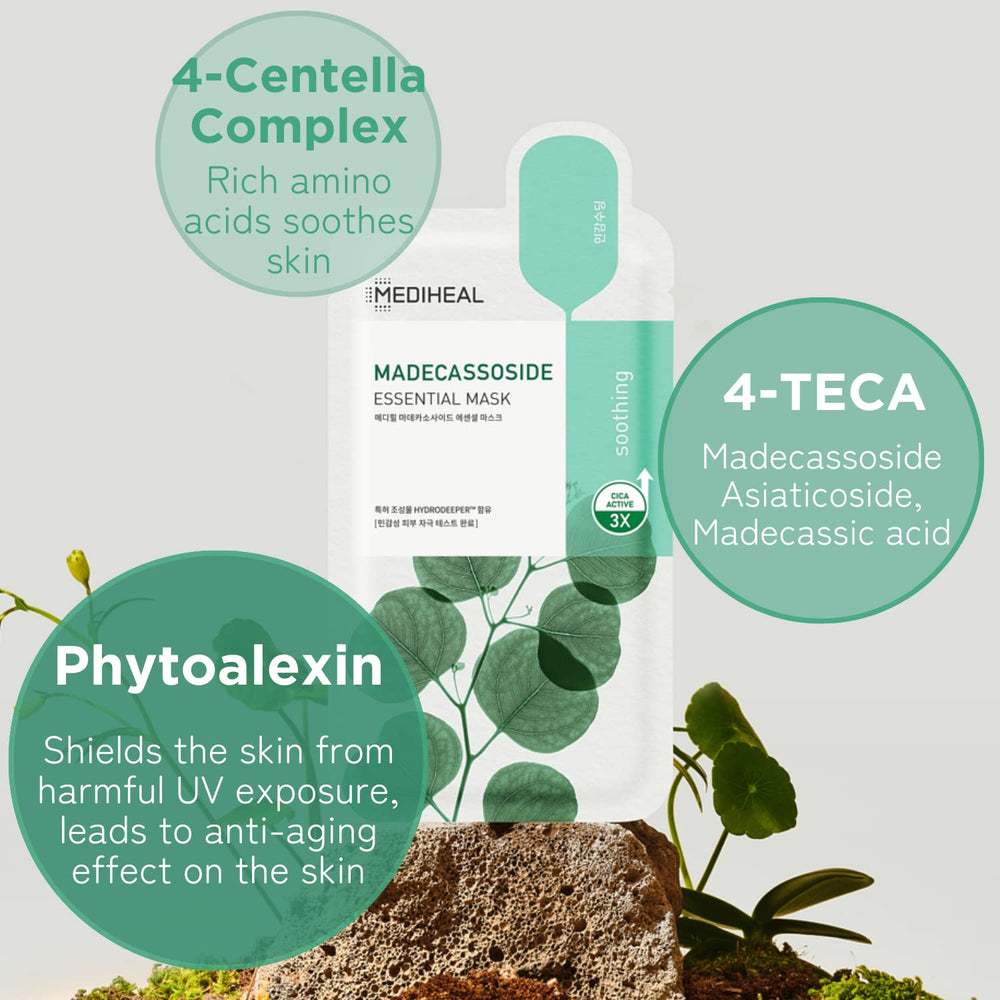Mediheal mascarilla biodegradable para absorción suave y eficaz.