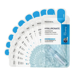 Mediheal Hyaluronate Watermide mask applied for instant hydration.