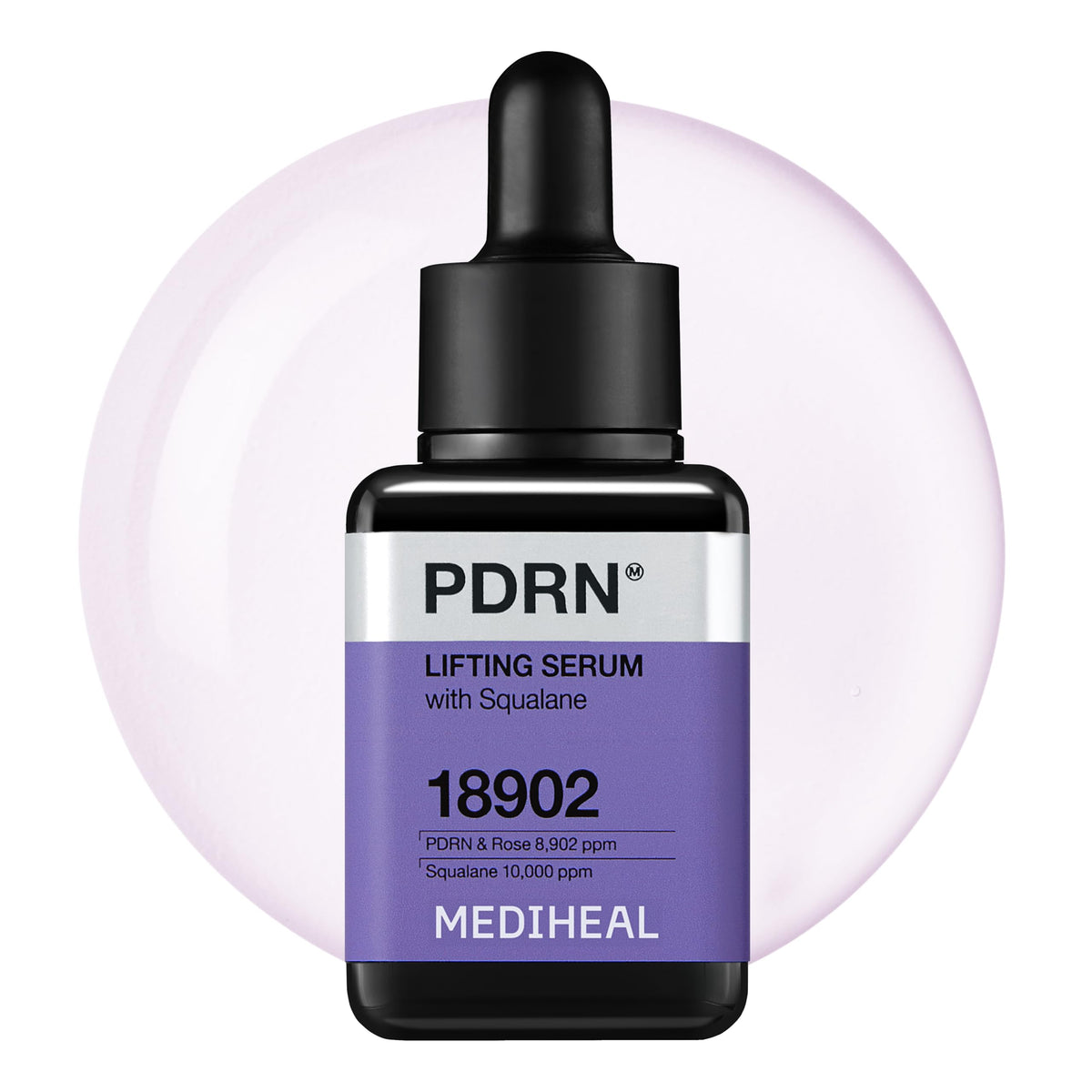 Mediheal PDRN Elevación Serum, bote, hidratación profunda para brillo suave.