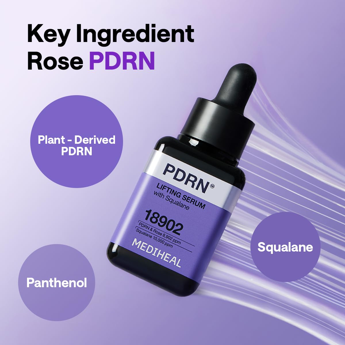 Mediheal PDRN Elevación Serum, mejora la apariencia de la piel para un aspecto más firme.