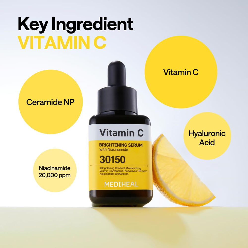 Mediheal sérum de vitamina C aporta brillo y luminosidad a la piel