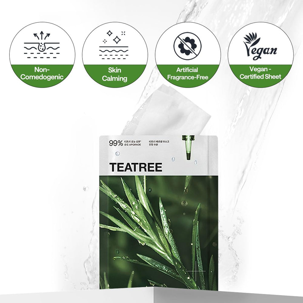 Mediheal Teatree Essential piel propensa al acné: fórmula vegana para cuidado diario.