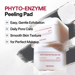 Mediheal Phyto-Enzyme toner bottle demonstrates cleansing and pore-minimizing potential.